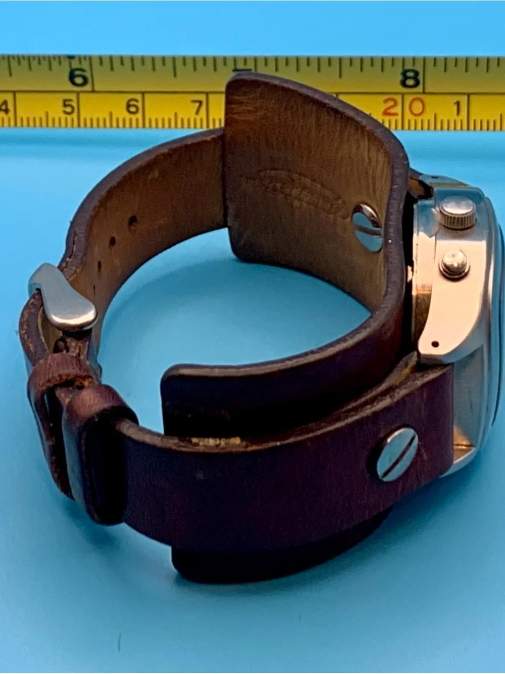 FOSSIL BIG TIC JR-8123 Women’s Vintage Ana-Dig Watch Bund Band Works New Batt